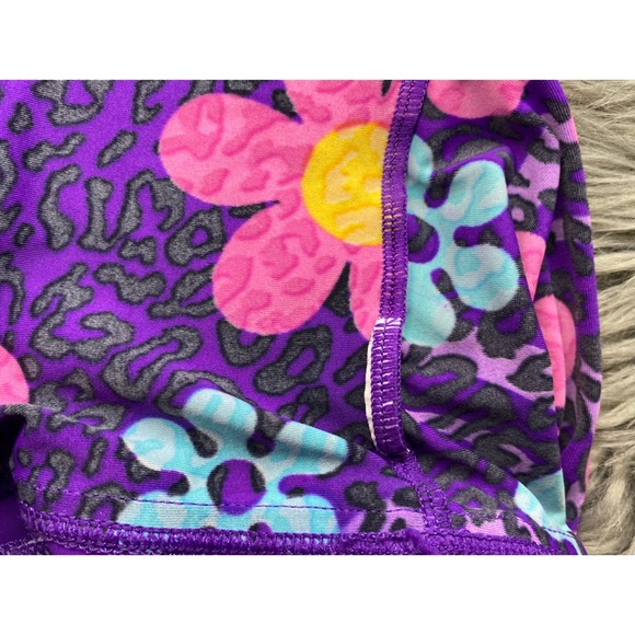 Girls 8 SPEEDO 2 Piece Tankini Bathing Suit Purple - Picture 9 of 12